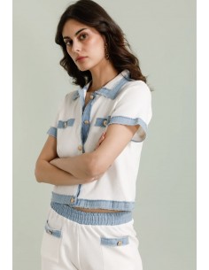 Bicolor Top Denim 2