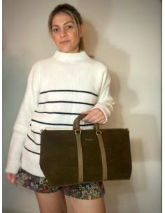 Vintage Λαδί Τσάντα Χειρός 2