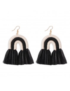 Rainbow Tassel Earrings